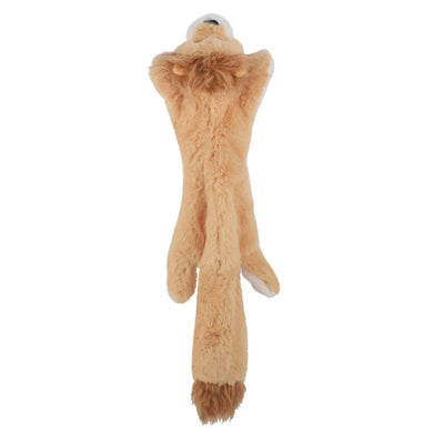Skinny No Stuffing Squeaky Plush Dog Chew Toys Cute Simulated Animal Shape Dog Chewing Toy Durable Pet Puppy Toy with Squeakers
