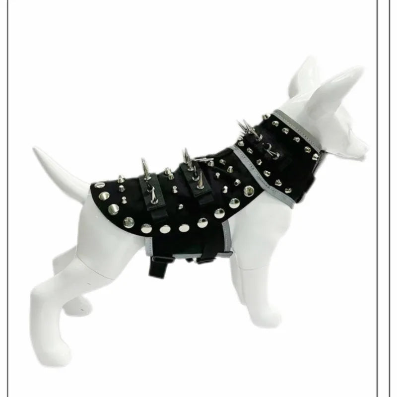 Pet Clothing Creative Punk Puppy Vest Spike Resistant Bite Resistant Pet Vest Protective Dog Armor Vest Pet Jackets Products PawPrint Treasures