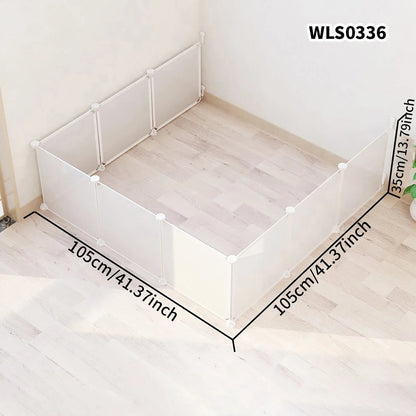DIY Pet Cage for Home Use, Easy to Install and Disassemble, Dog Fence, Guinea Pig Isolation Net, Dog Cage, Cat Cage, Rabbit Enclosure, Freely Assembled, Turtle Activity Area Barrier Net, No Drilling Required PawPrint Treasures