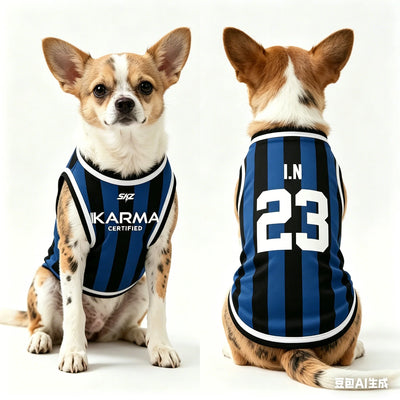 1pc SKZ Karma Dog Jersey Breathable Pet Tank Top Summer Sporty Apparel for Dogs Puppy Vest for Walking Outdoor Cute Pet Clothes