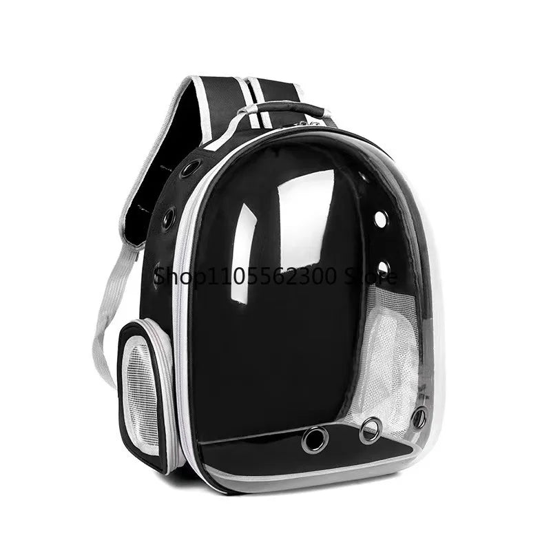 Portable Cat Backpack for Outdoors Breathable Pet Carrier Double Shoulder Dog And Cat Bookbag Space Design Cat Supplies