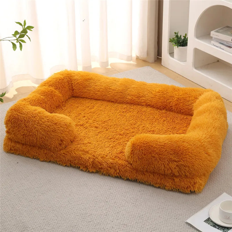 Luxury Winter Warm Large Dog Sofa Bed Dog Kneel Cat Mats House Cushion Pet Sleeping Sofa Beds Mat for Large and Small Dog PawPrint Treasures