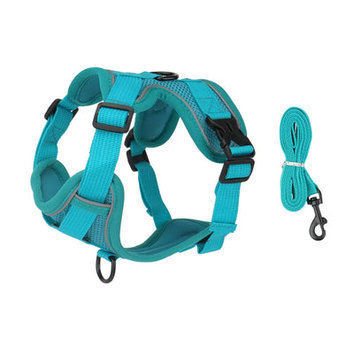 Reflective Dog Harness Leashes Set Puppy Chest Strap Vest for Small Medium Dog Pet Harness Leash Outdoor Training Supplies