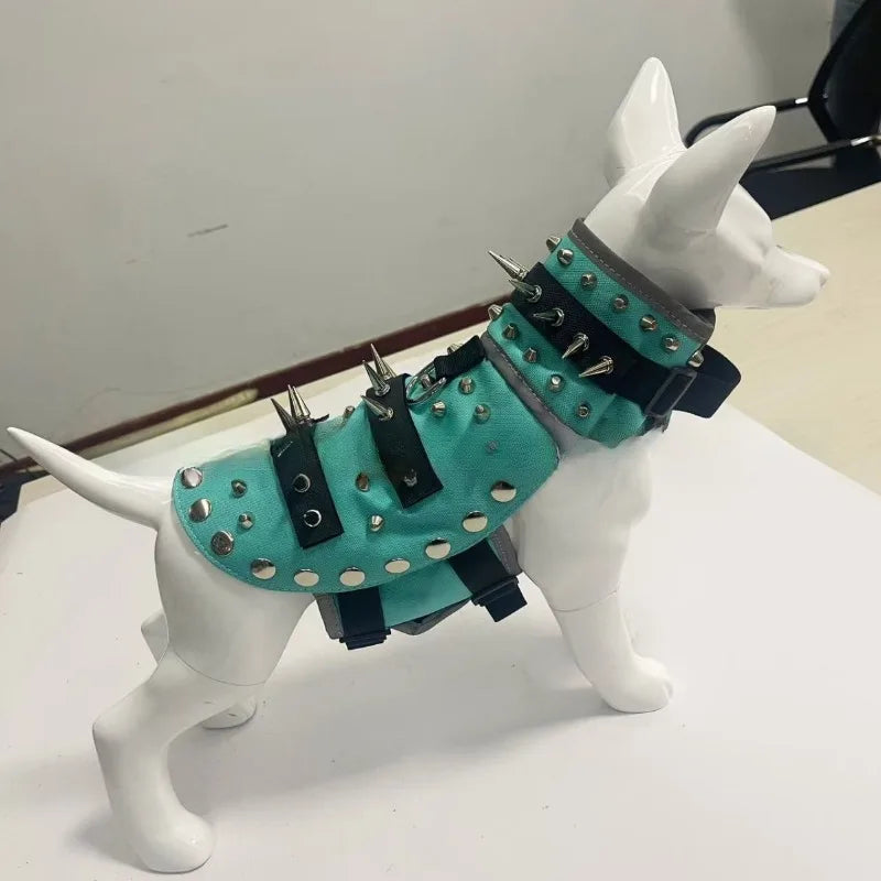 Pet Clothing Creative Punk Puppy Vest Spike Resistant Bite Resistant Pet Vest Protective Dog Armor Vest Pet Jackets Products PawPrint Treasures