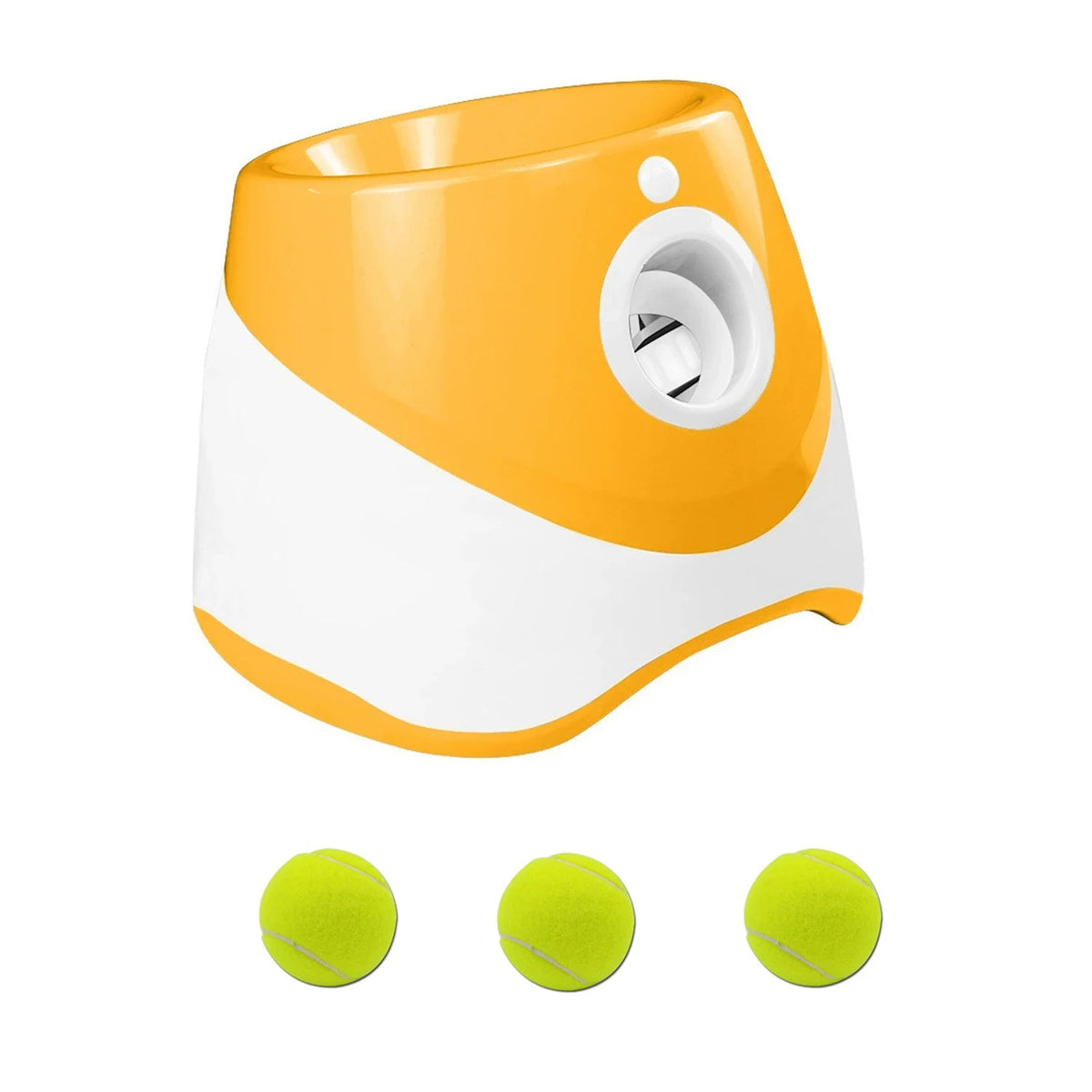 Dog Launcher Automatic Dogs Chase Toy Tennis Throwing Pinball Machine Fun Interactive Throw Rechargable Catapult USB Charging PawPrint Treasures