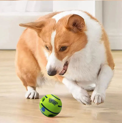 Dog Toy Wobble Wag Giggle Glow Ball Interactive Dog Attention Toy Fun Giggle Sounds Ball When Rolled or Shaken For Pet Dog Fun