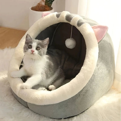 Cute Cat Bed Soft Kitten Mat Cozy Cat House Breathable Cat Sleeping Basket Suitable for Large Medium Small Cats Sleeping Use