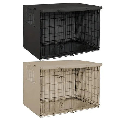 Pet Cage Cover Oxford Pet Crate Cover Pet Crate Cover Windproof Dog Kennel Cover Waterproof Dog Cat Cage Cover For Indoor PawPrint Treasures