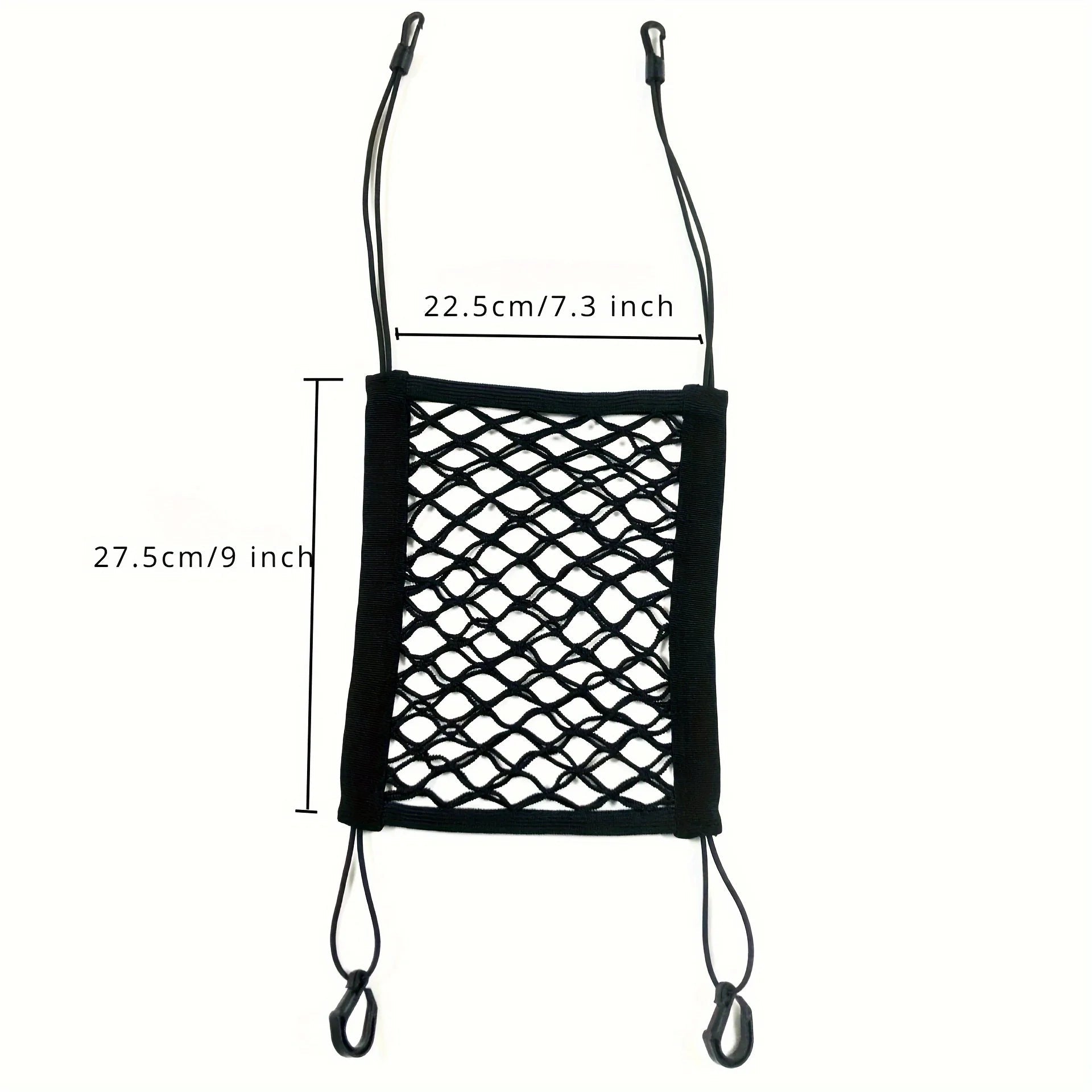 Pet Car Barrier Dog Car Barrier with Automatic Safety Mesh Storage Bag Pet Barrier Guard Back Seat Safety Protector Mesh Net PawPrint Treasures