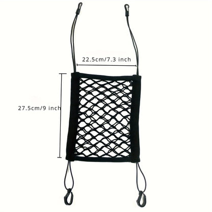 Pet Car Barrier Dog Car Barrier with Automatic Safety Mesh Storage Bag Pet Barrier Guard Back Seat Safety Protector Mesh Net PawPrint Treasures