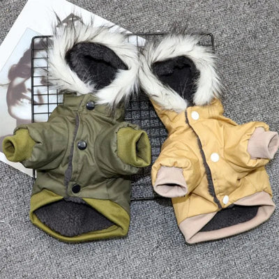 Winter Pet Dog Clothes Puppy Dog Coat Jacket For Small Medium Dogs Thicken Warm Chihuahua Yorkies Hoodie Jacket Pets Clothing