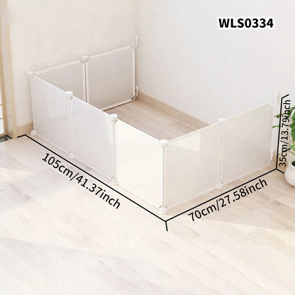 DIY Pet Cage for Home Use, Easy to Install and Disassemble, Dog Fence, Guinea Pig Isolation Net, Dog Cage, Cat Cage, Rabbit Enclosure, Freely Assembled, Turtle Activity Area Barrier Net, No Drilling Required PawPrint Treasures
