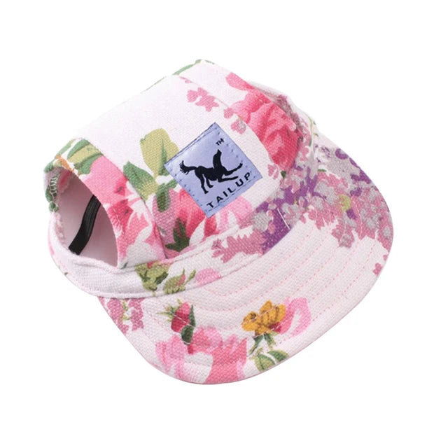 Summer Pet Dog Hat Cap Outdoor Dog Baseball Cap Canvas Small Dog Sunscreen Accessories