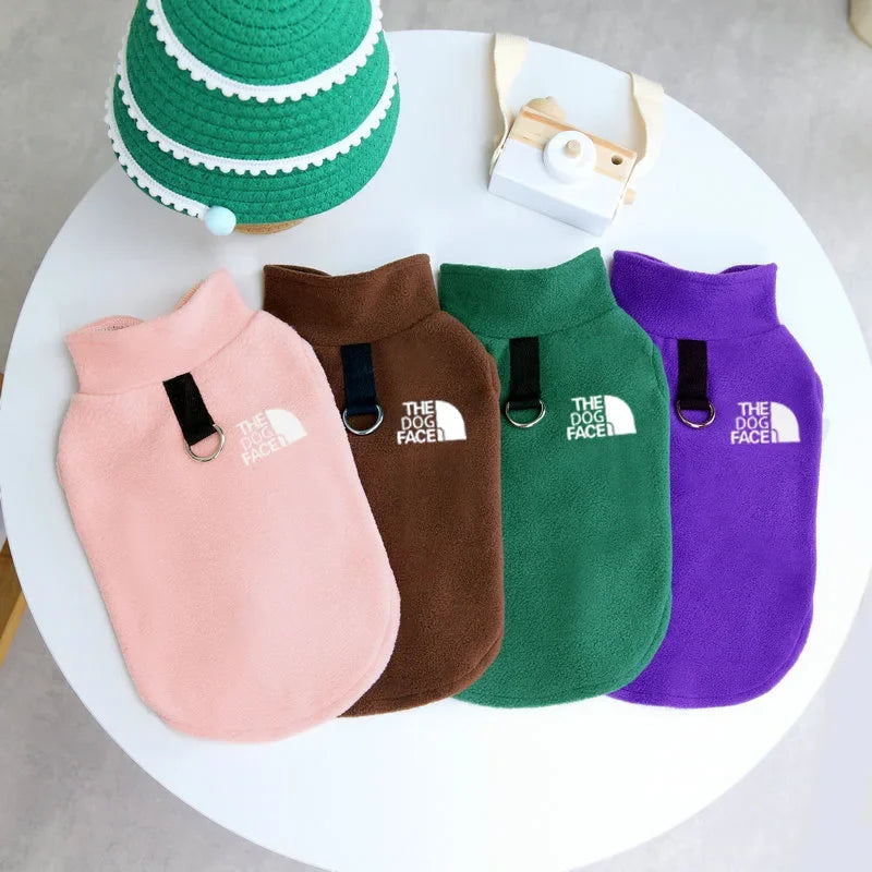 Pet Dog Clothes,Polar Fleece Warm Dog Vest,Fashion Comfortable and Breathable Dog Cothes,Clothes for Small and Medium-sized Dogs PawPrint Treasures