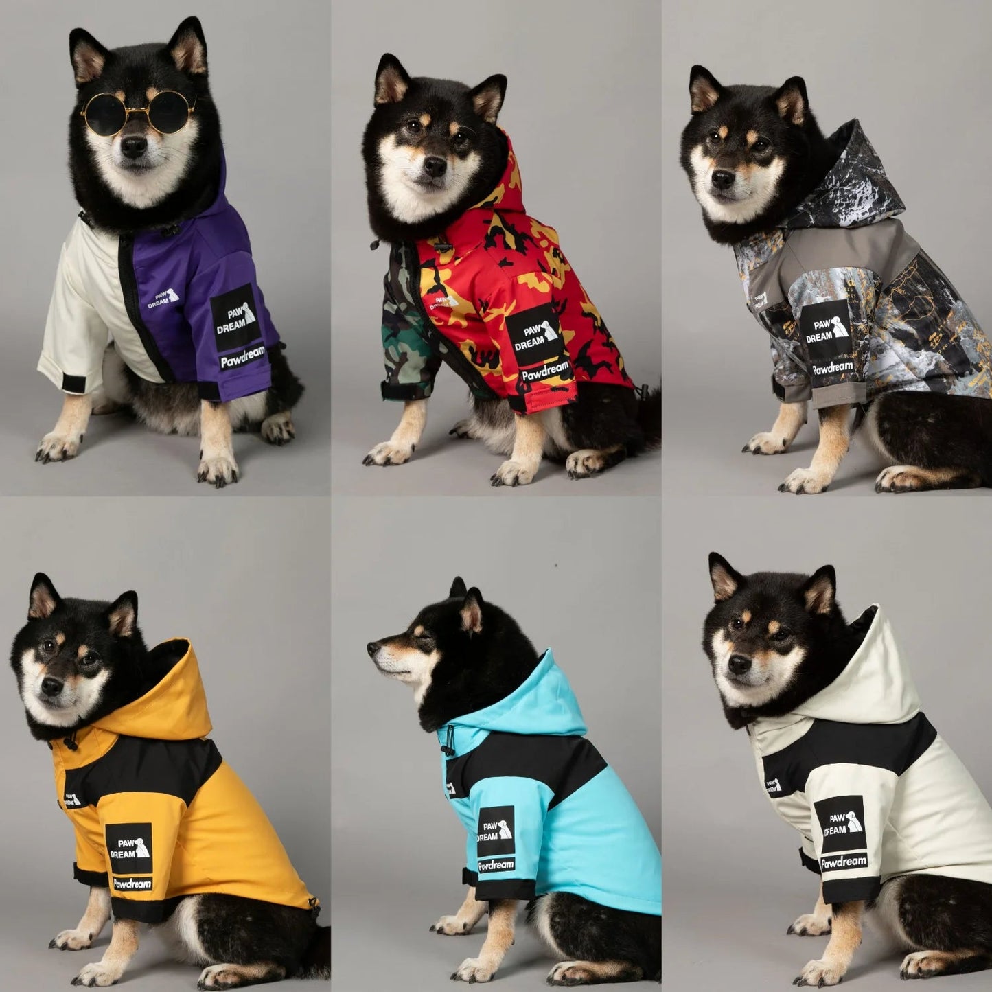 Pet Dog Clothes The Dog Fans Fashion Dog JackeT Outdoor Pet Clothing XS-5XL Medium Large Dog Rain Coat Puppy Waterproof Jacket PawPrint Treasures