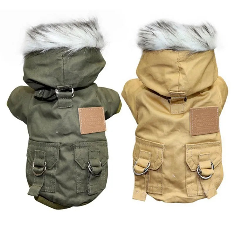 Winter Pet Dog Clothes Puppy Dog Coat Jacket For Small Medium Dogs Thicken Warm Chihuahua Yorkies Hoodie Jacket Pets Clothing