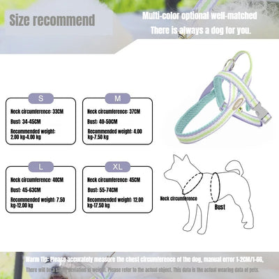 Dog Harness Collar Accessories Small Pet Neck Belt Lead Leash for Small  Dogs Collars  Breast Strap Puppy Adjustable Walking