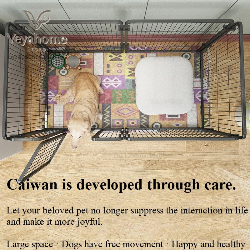 Cat dog cages household indoor pet enclosures small to large dog enclosures for  combination training and toilet isolation PawPrint Treasures