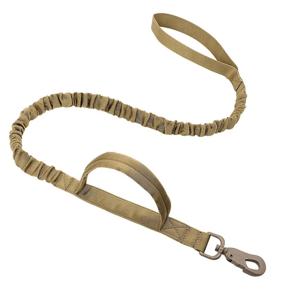 2025 Reflective Running Leash for Dogs - Dual Shock Absorption System, Night Safety Retractable Lead with QuickClip