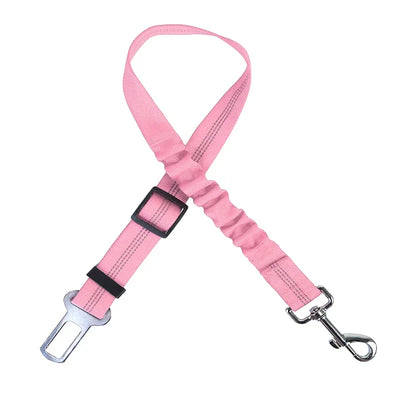 Elastic Nylon Dog Seat Belt for Small Large Dogs Adjustable Reflective Durable Lead Puppy Travel Car Safety Rope Dog Harness