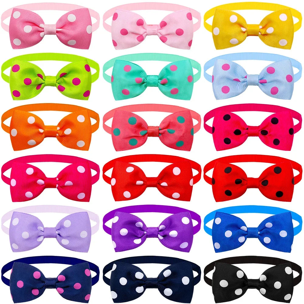 10pcs Pet Accessories Small Dog Bow Tie For Puppy Dog Bowties Collar Adjustable Girl Dogs Bowtie For Cat Dog Collar Pet Supplier