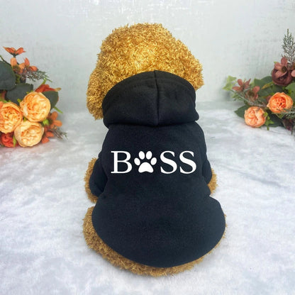 Pet Dog Clothes For Small Dogs Cat Clothing Warm Clothing For Dogs Coat Puppy Outfit Pet Clothes For Large Dog Hoodies Chihuahua PawPrint Treasures