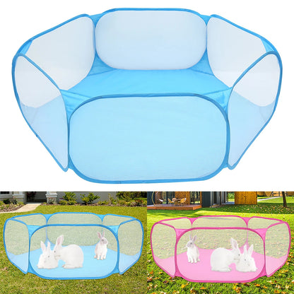 Portable Pet Playpen Cat Dog Cage Tent Playpen Folding Fence For Hamster Hedgehog Small Animals Breathable Puppy Outdoor Pet Hot PawPrint Treasures