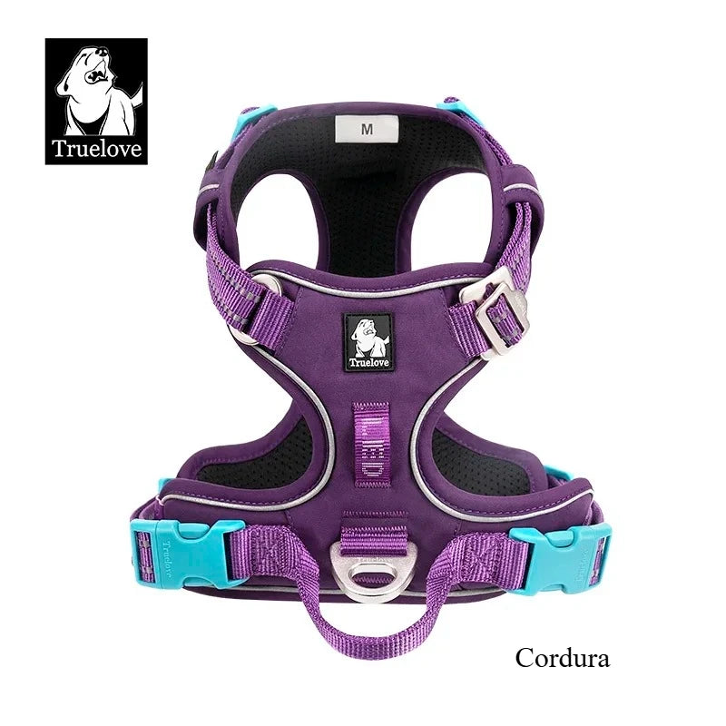 TRUE LOVE TLH5654 No Pull Dog Harness Nylon Reflective Adjustable Step-in Comfortable Pet Harness