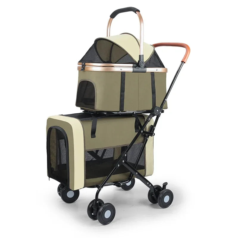 2025 High-quality New Multi Layer Pet Cart for Cats and Dogs, Universal Large Space, Detachable and Detachable for Pets