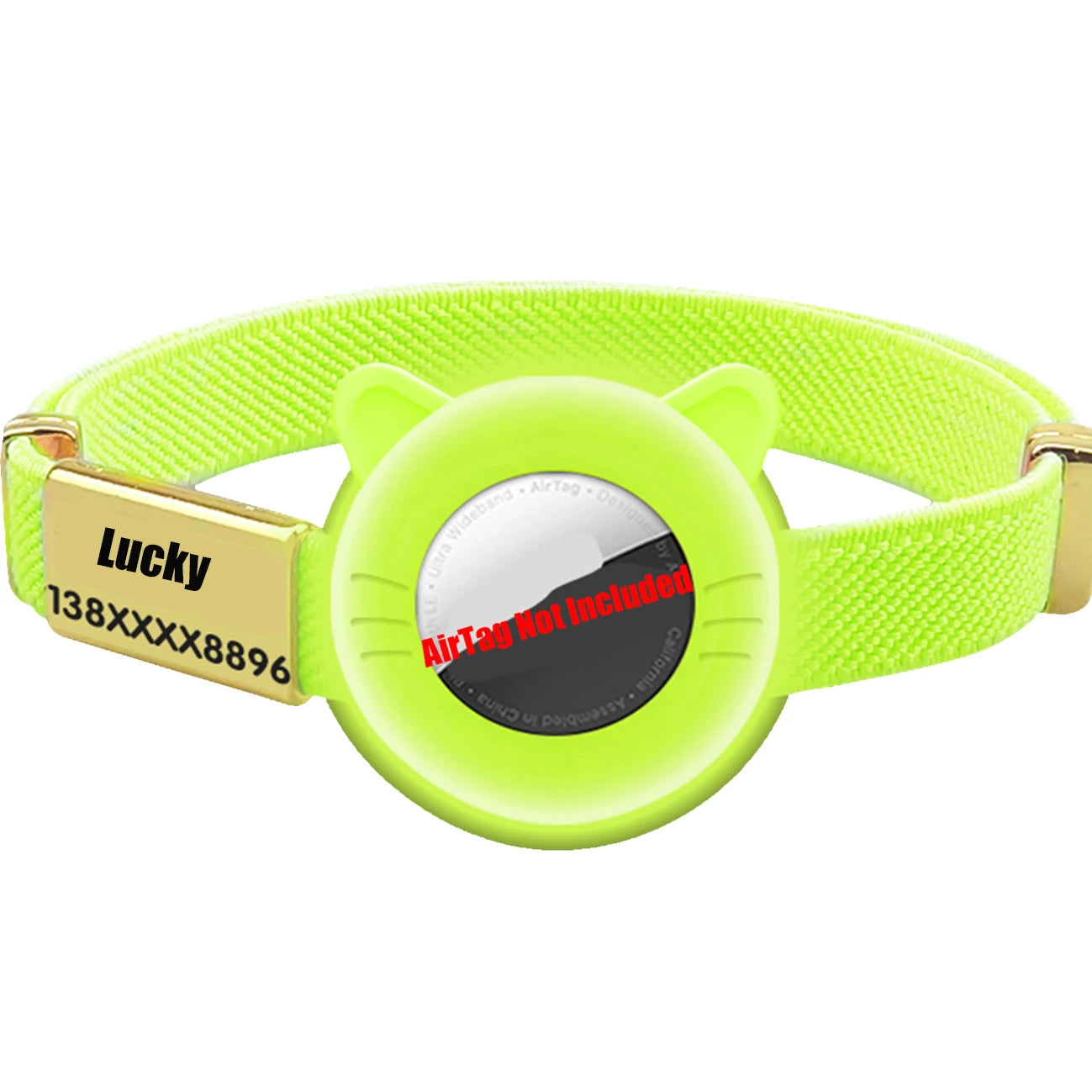 New Breakaway AirTag Tracker Cat Collar Free Custom Name Tag Kitten Collar with GPS Holder Case Anti-lost Adjustable Pet Collars
