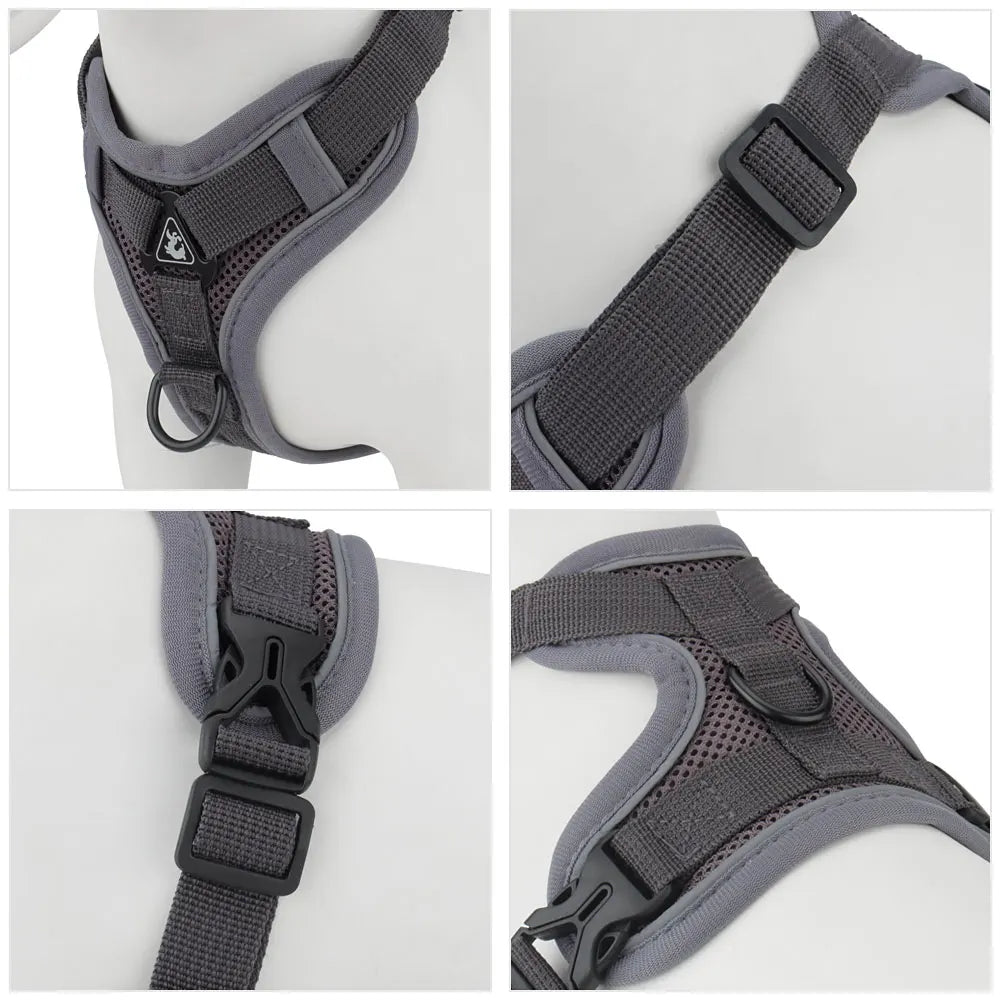 Reflective Dog Harness Leashes Set Puppy Chest Strap Vest for Small Medium Dog Pet Harness Leash Outdoor Training Supplies