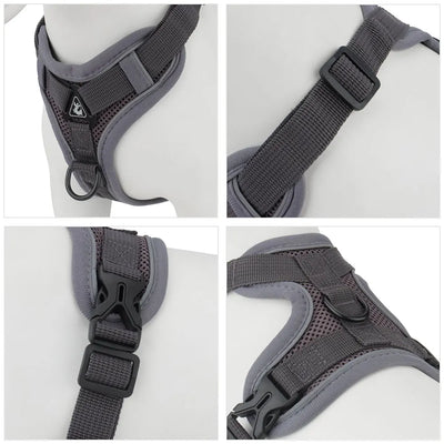 Reflective Dog Harness Leashes Set Puppy Chest Strap Vest for Small Medium Dog Pet Harness Leash Outdoor Training Supplies