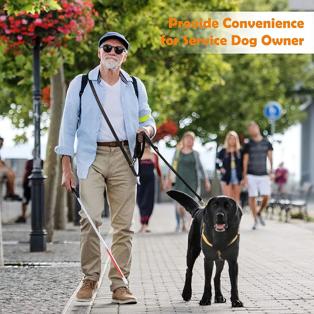 Soft Leather Hands-Free Dog Leash for Training