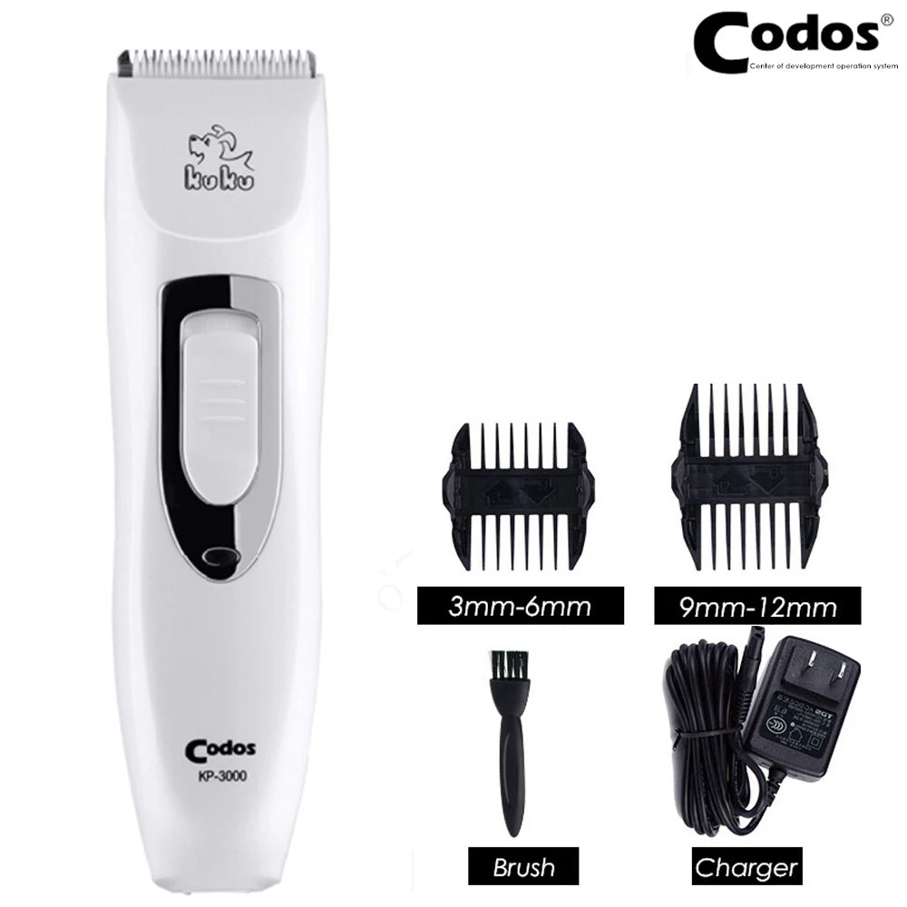 Codos KP3000 Professional Grooming Kit Cat Dog Hair Trimmer Rechargeable Electrical Pet Clipper Shaver Set Haircut Machine