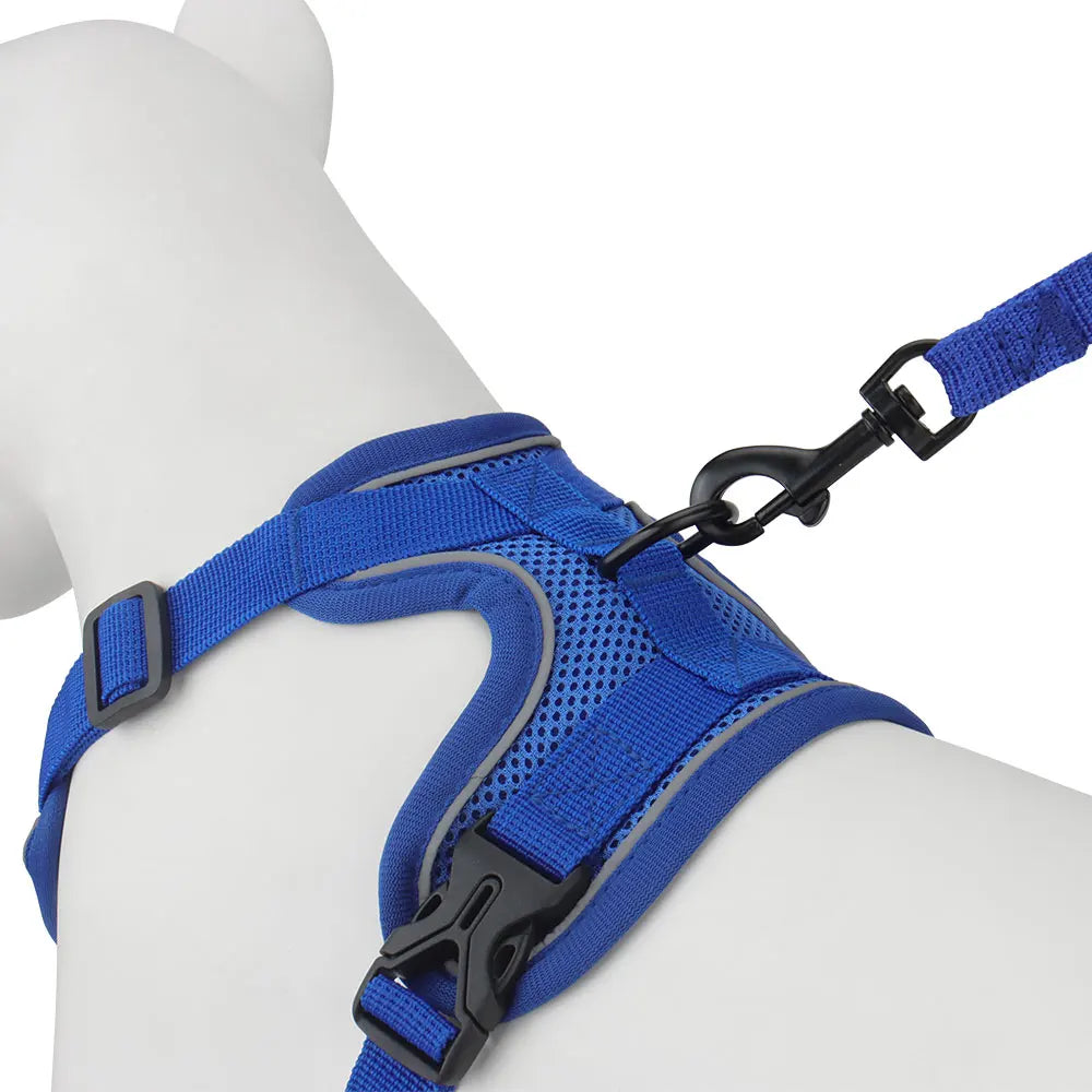 Reflective Dog Harness Leashes Set Puppy Chest Strap Vest for Small Medium Dog Pet Harness Leash Outdoor Training Supplies