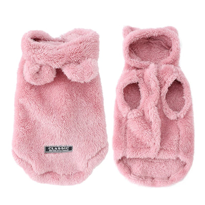 Winter Pet Puppy Hoodie Sweater For Small Medium Dogs Cats Warm Fleece Dog Clothes Coat Yorkshire Chihuahua Jacket Pug Costume