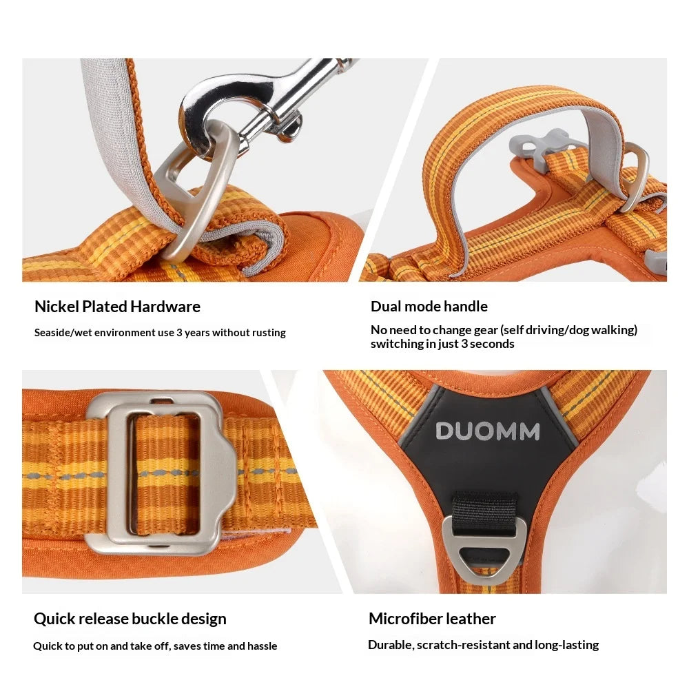Dog Leash Anti-Pull Pet Harness Comfortable Outdoor Dog Leash Reflective Dog Harness Durable and Stain-Resistant
