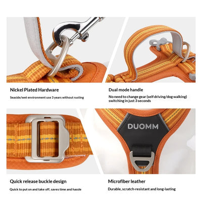 Dog Leash Anti-Pull Pet Harness Comfortable Outdoor Dog Leash Reflective Dog Harness Durable and Stain-Resistant