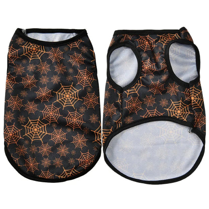 Dog Clothes for Small Medium Dogs Cats Halloween Pumpkin Paw Print Puppy Vests Chihuahua Yorkies Costumes Pet Party Clothing PawPrint Treasures