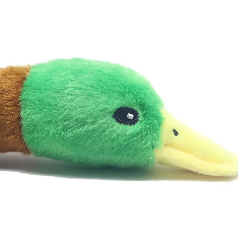 Dog Chew Toy Plush Simulated Duck Bite-resistant Teeth Cleaning Plush Puppy Chew Toy Training Interactive Dog Toy Supplies