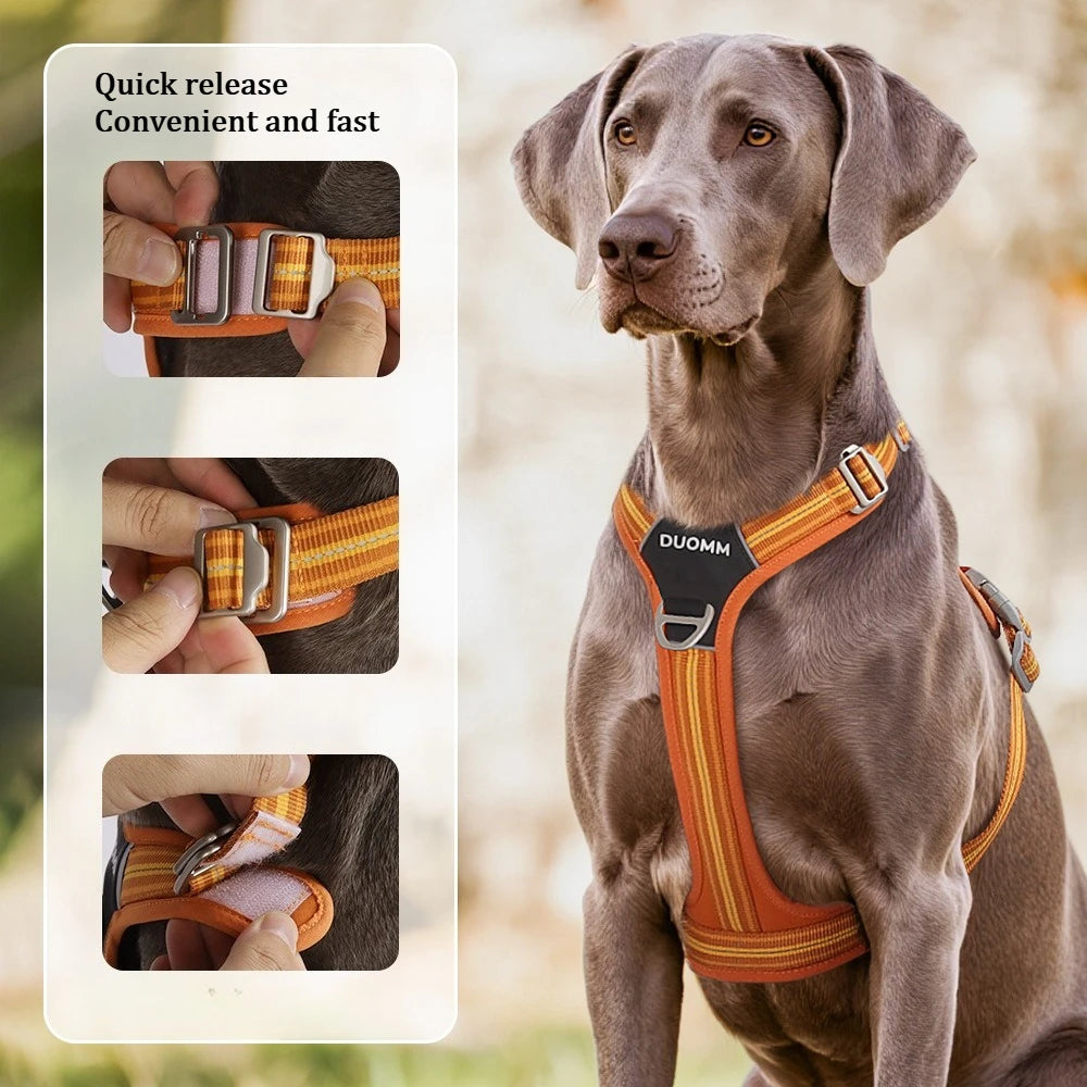 Dog Leash Anti-Pull Pet Harness Comfortable Outdoor Dog Leash Reflective Dog Harness Durable and Stain-Resistant