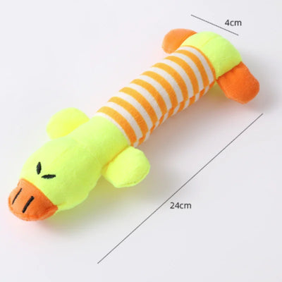 New Plush Squeaky Puppy Chew Toys Interactive Teething Training Dog Toys for Small Dogs Cute Donkey Design