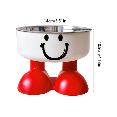 Elevated Dog Bowl Double Layer - Non-Slip Pet Food Water Bowl, Adjustable Height Raised Feeder for Dogs Cats,