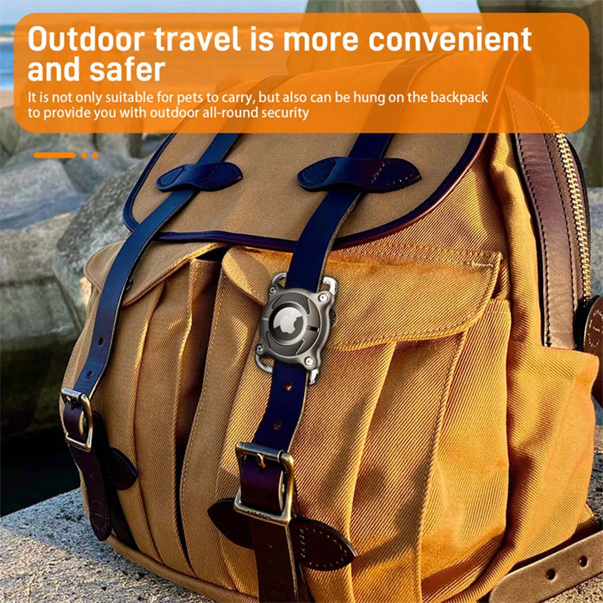 Waterproof Protective Case for AirTag with Removable Metal Loop Durable Light Weight AirTag Case Suitable for Dog Cat Pet Collar