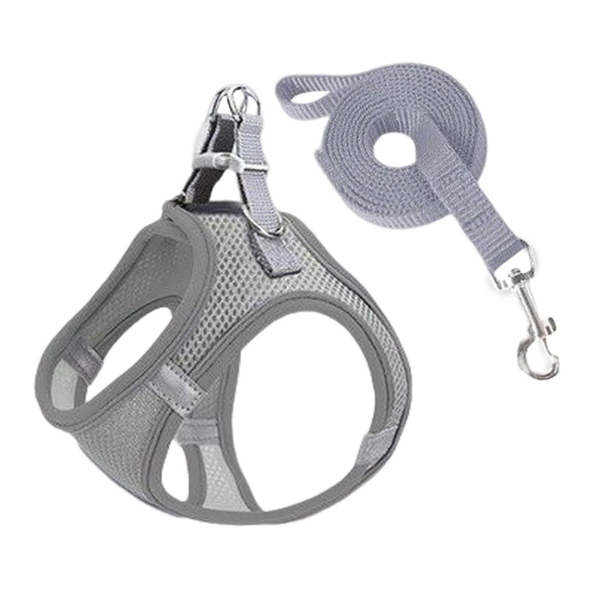 Cat Dog Harness Vest Chest Rope Set Reflective Breathable Adjustable Pet Harness for Small Medium Dogs Outdoor Walking PawPrint Treasures