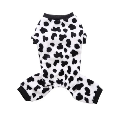 Dog Winter Pajamas Pomeranian Overalls Pajamas Halloween Print Warm Jumpsuits for Small Puppy Clothes for Dogs Chihuahua