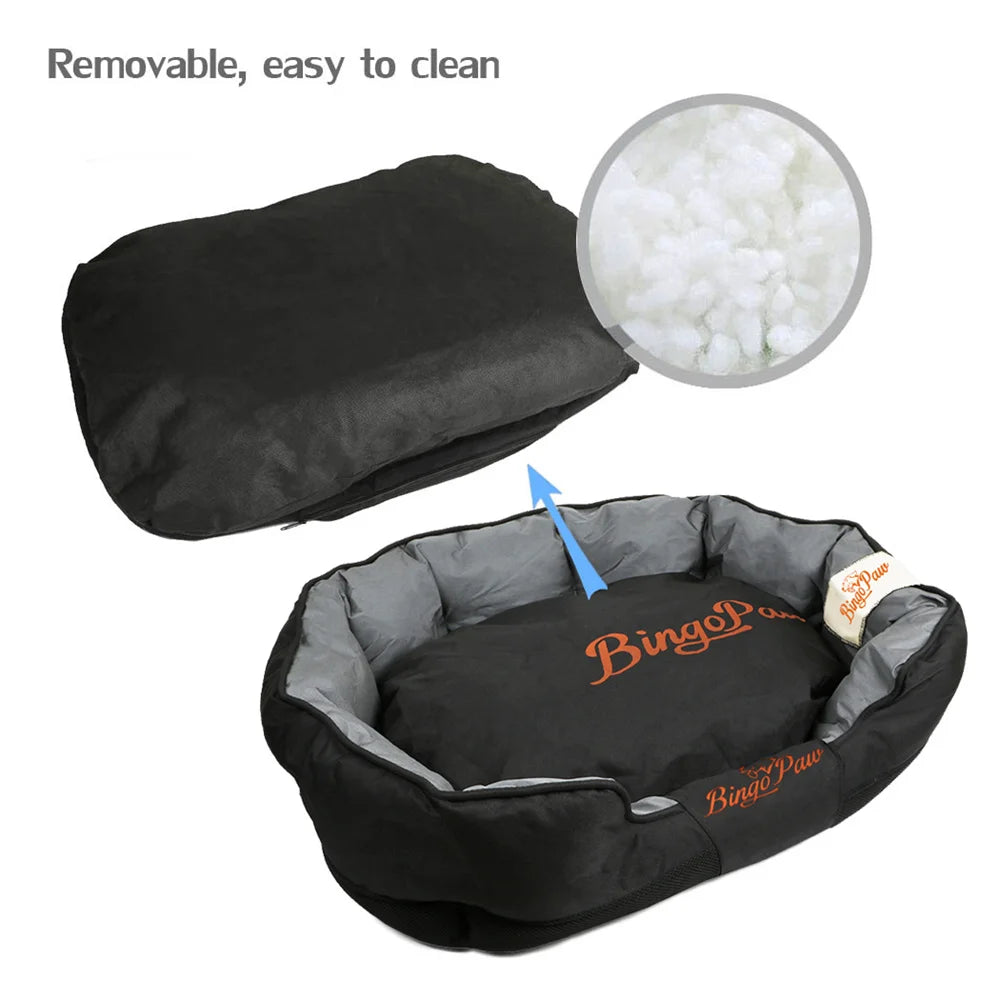 Large Orthopedic Dog Bed Sofa Waterproof Dog Pillow Kennel Washable Pet Puppy Basket Cushion