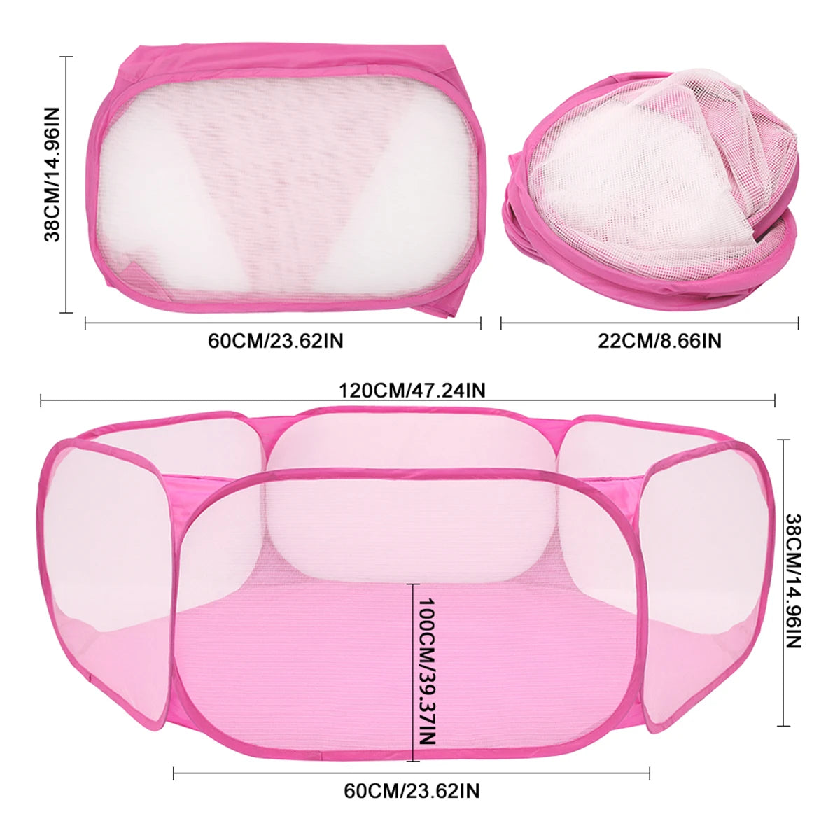 Portable Pet Playpen Cat Dog Cage Tent Playpen Folding Fence For Hamster Hedgehog Small Animals Breathable Puppy Outdoor Pet Hot PawPrint Treasures