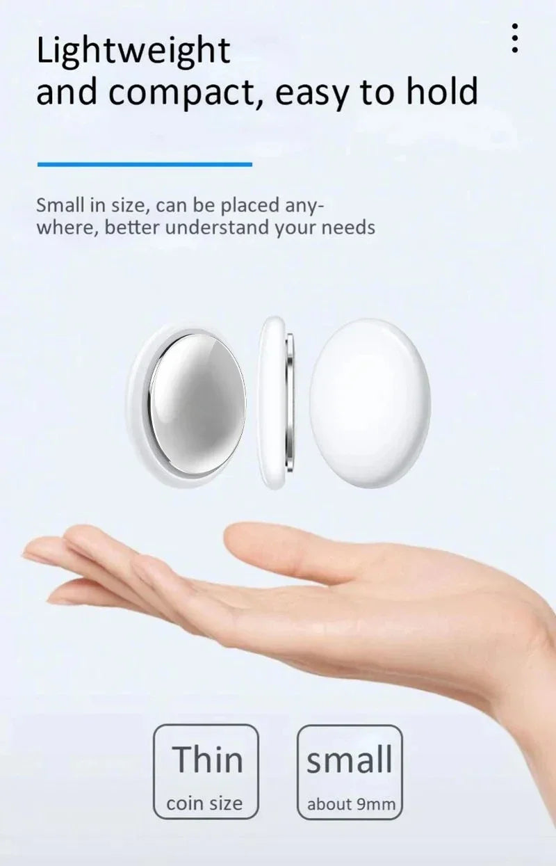 Mini GPS Tracker System For FindMy App Airtag Smart Bluetooth Locator Child Finder Bag Anti-Loss Pet Collar With Tracker