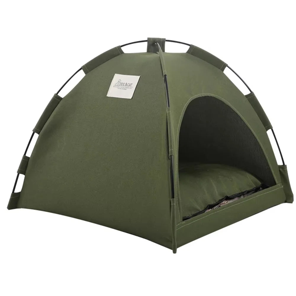 Pet Nest Tent Semi Closed Foldable Outdoor Pet Supplies Breathable Tent Pet Summer Cooling Warm Pads Pet Decoration Supplies